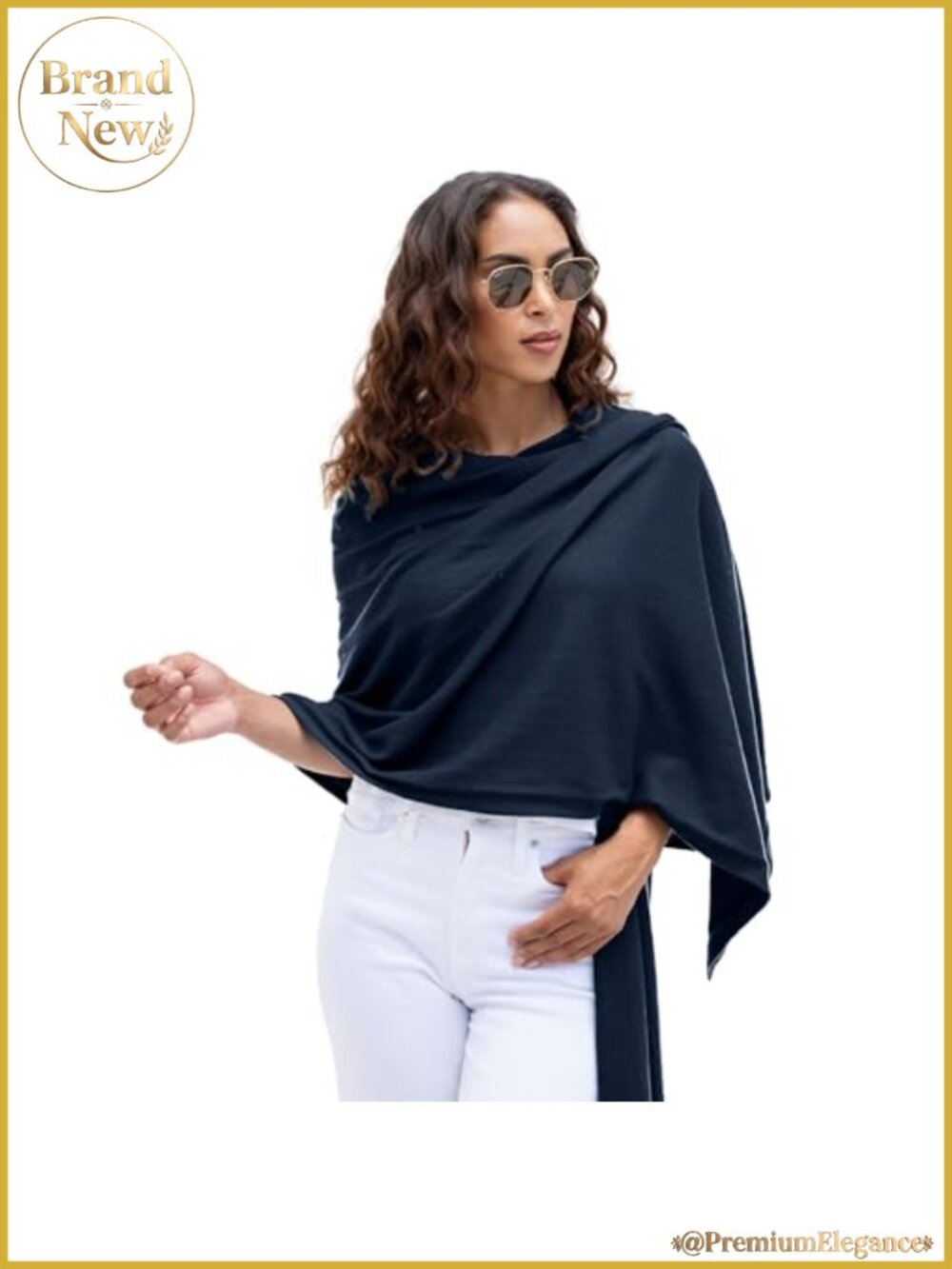 Organic Cotton Travel Scarf Wrap Shawl Women One Size